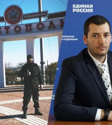 В Мелитополе среди российских боевиков заметили депутата &quot;единой россии&quot; (фото, видео)