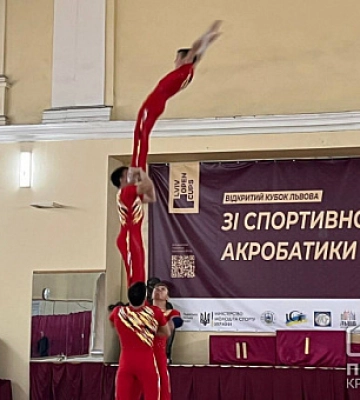 Криворізькі спортивні акробати вибороли призові місця на Чемпіонатах області та України