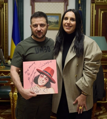 Джамала зустрілась із Володимиром Зеленським перед поїздкою до США. Фото