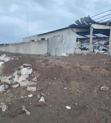 Наслідки ракетного удару по Запорізькому району. ФОТОрепортаж