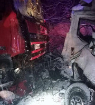 На Київщині внаслідок зіткнення лісовоза та вантажівки загинула людина 