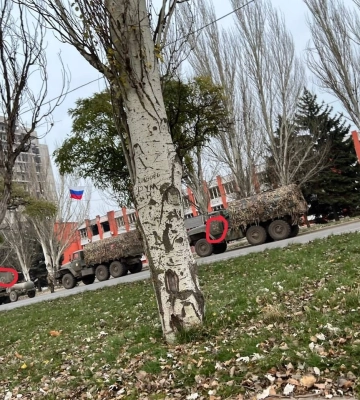 В районі Маріуполя помітили техніку окупантів з новими позначками