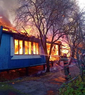 В Одеській області загорівся санаторій