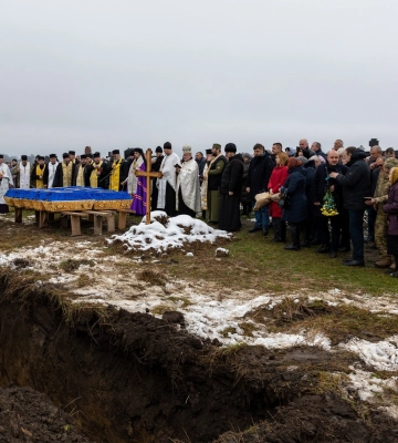 На Тернопільщині перепоховали тіла загиблих у бою з НКВС бійців УПА