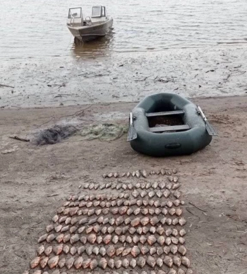 Браконьєр у водосховищі біля Світловодська наловив риби на понад 300 тис. грн 