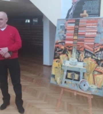 Відомий рівненський художник Віктор Гвоздинський презентував нову роботу