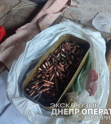 У Дніпрі в старому гаражі знайшли ящик патронів