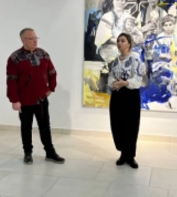 В «Острозької академії» відкрили виставку живопису рівненської художниці Інни Харчук