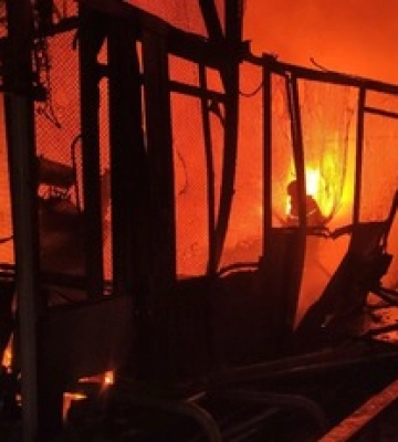 Нічний обстріл Запоріжжя: пожежу на підприємствах ліквідовано