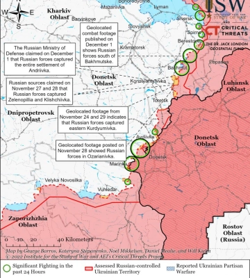 ЗСУ зупинили ворожі атаки поблизу 14 населених пунктів — Генштаб