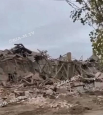 Появилось новое видео с места взрыва в казарме орков под Мелитополем (видео, фото)