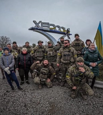 Бійці Криворізької тероборони показали фото зі звільненої Херсонщини
