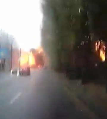 У мережі з&amp;#039;явилося відео моменту ракетного удару по Дніпру