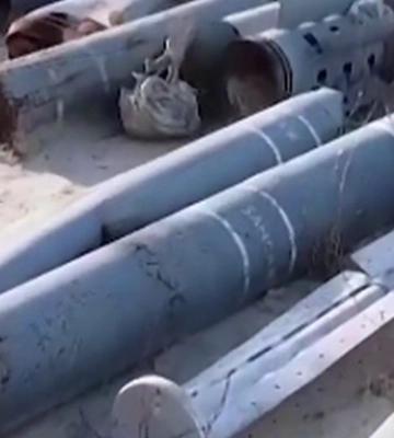Появилось видео кладбища ракет и бомб в Харькове