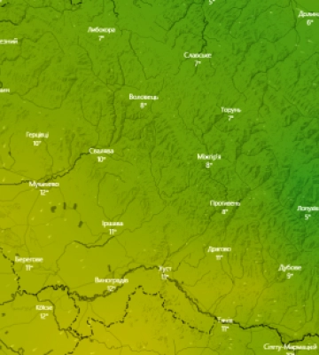 В Закарпаття йде суттєве підвищення температури до +12 градусів