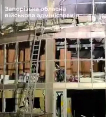 Российская армия атаковала Запорожье: возник пожар