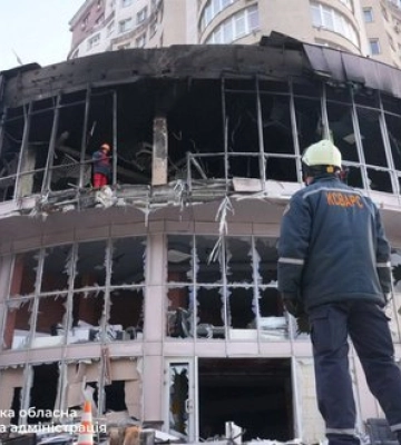 В ніч на 1 січня росіяни атакували три райони міста безпілотниками