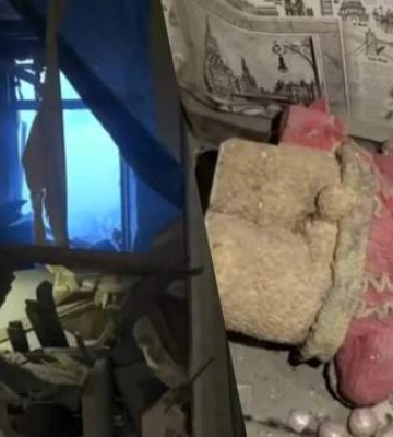 Россияне разбили дом и все вокруг: страшные кадры из горящего Харькова