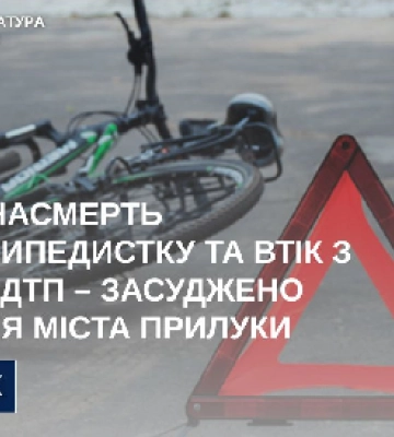 На Чернігівщині засуджено водія, який втік з місця смертельного наїзду на велосипедистку