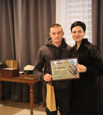 Ветеран із Зарічного Валентин Ковалевич отримав сертифікат на житло