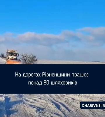 Снігопад на Рівненщині: Шляховики області працюють у посиленому режимі