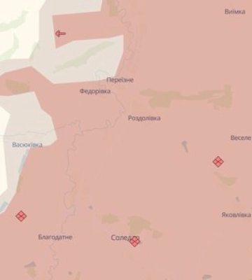 Ворог просунувся біля Федорівки та у Новомарковому на Донеччині, - DeepState. КАРТА