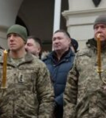 У Львові відбулось освячення води за участі військових капеланів