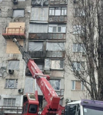 В Одесі завершили консерваційні роботи в будинку, що постраждав від ворожої атаки 31 грудня