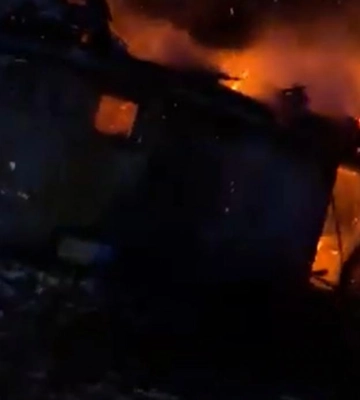 На Дубенщині горіла господарська будівля (ВІДЕО)