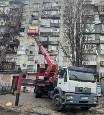 В Одесі завершили консерваційні роботи в будинку, що постраждав від ворожої атаки 31 грудня