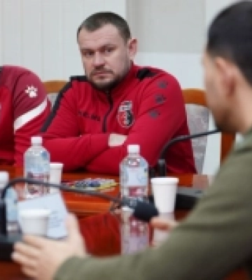 Голова Рівненської ОДА обговорив з ветеранською командою «Верес Мрія» розвиток ампфутболу на Рівненщині