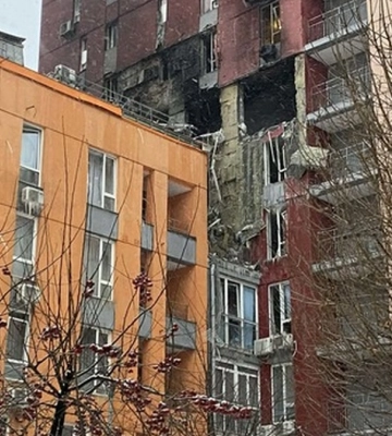 ЖК "Комфорт Таун" знову постраждав від російського обстрілу Києва