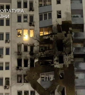 Количество пострадавших в результате ракетной атаки РФ на Киев увеличилось до 25 человек, повреждены 19 многоэтажных домов