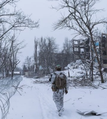В Дачном на Днепропетровщине подняли флаг Украины