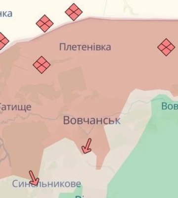 Враг продвинулся в Волчанске и около Вильчи на Харьковщине и в Покровске на Донетчине, - DeepState. КАРТЫ