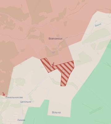 Ворог просунувся у Вовчанську і поблизу Вільчи на Харківщині та в Покровську на Донеччині, - DeepState. МАПИ