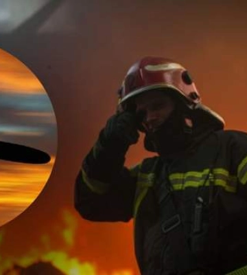 У Києві після атаки спалахнула пожежа