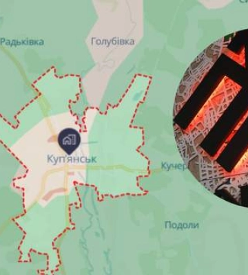 Силы обороны установили над горсоветом Купянска украинский флаг