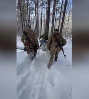 На Житомирщині прикордонники винесли з лісу чоловіка з сильним обмороженням. ВІДЕО