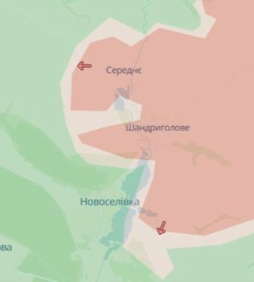 Армія РФ просунулась біля Шандриголового та Свято-Покровського