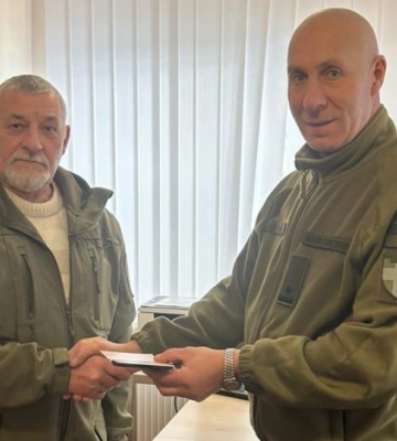 Капітана у відставці з Волині нагородили почесною відзнакою