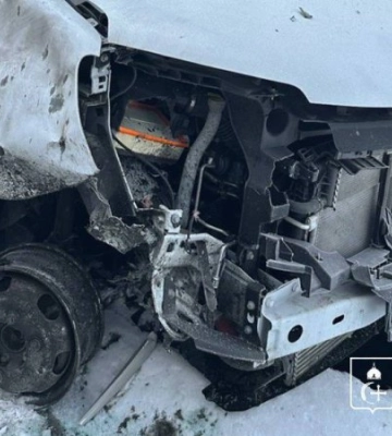 На Сумщині росіяни вдарили дроном по цивільному евакуаційному автомобілю