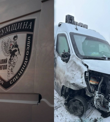 Россияне атаковали эвакуационный автомобиль группы «Белый ангел» в Сумской области