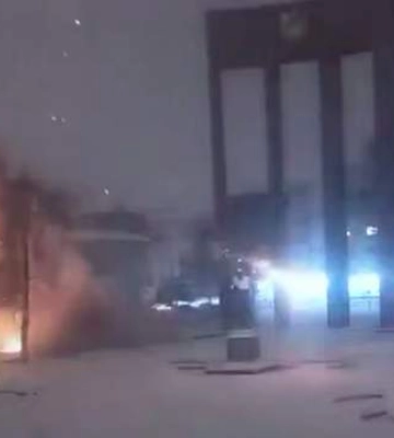 Во Львове "Шахед" упал возле памятника Бандере: взрывной волной задело человека