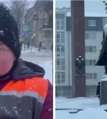 «Був гучний вибух»: комунальниця зі Львова прибирала сніг в момент падіння російського дрона