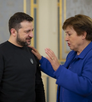 Голова МВФ Крісталіна Георгієва прибула з візитом до Києва