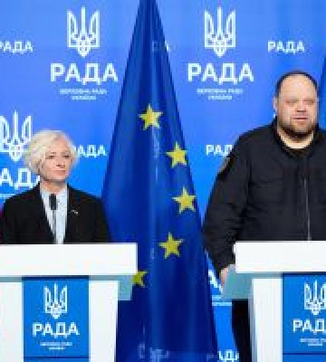 Голова Верховної Ради України Руслан Стефанчук зустрівся зі Спікером Саейми Латвійської Республіки Дайгою Мієрінею