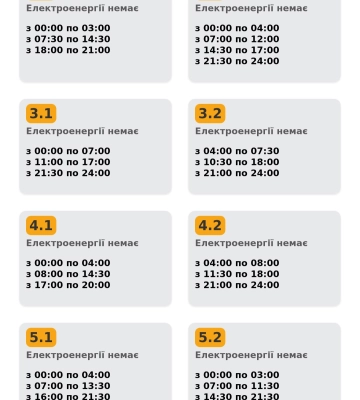 У суботу від 11,5 до 15,5 години без світла на Львівщині. Графік на 17 січня оновлено вночі