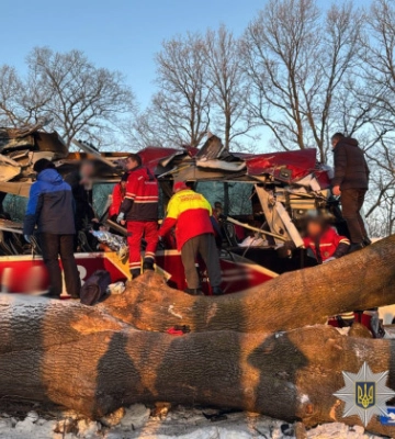 На Львівщині рейсовий автобус Відень-Київ злетів у кювет, є постраждалі