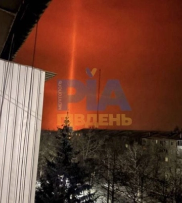 Часть Мелитополя и других ВОТ Запорожской области после взрыва осталась без света, а Балицкий из Москвы записывает «успокаивающие» обращения (відео, фото)